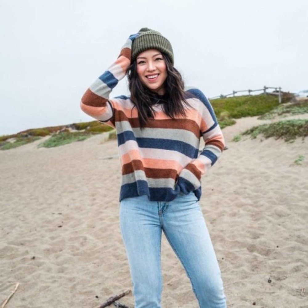 MADEWELL Pullover Sweater Elmwood Stripe {ZZ38}